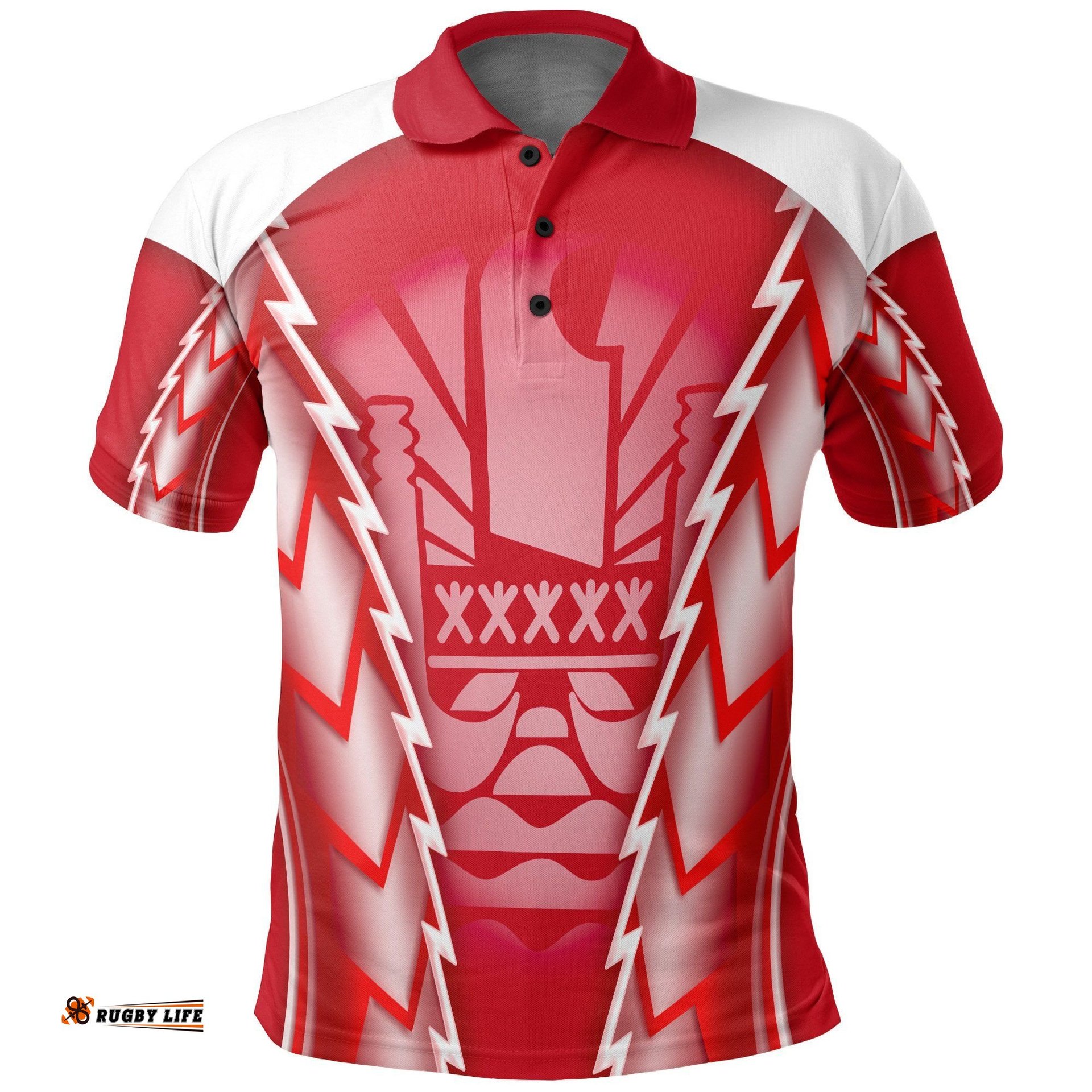 Tahiti Polo T-Shirt - Red Style - BN09