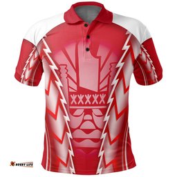 Tahiti Polo T-Shirt - Red Style - BN09