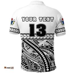 Rugbylife Polo Shirt - (Custom Personalised) Cook Islands Rugby Polo Shirt Simple - Custom Text and Number K13