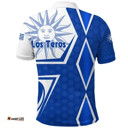 Rugbylife Polo Shirt - (Custom Personalised) Uruguay Rugby Polo Shirt Los Teros Unique Vibes A31