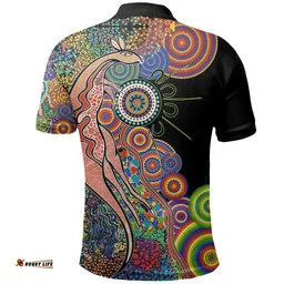 Australia Polo Shirt Aboriginal Style NO.1 TH4