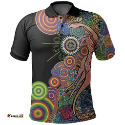 Australia Polo Shirt Aboriginal Style NO.1 TH4