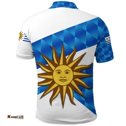 (Custom Personalised) Uruguay Polo Shirt Sporty Style No.1 A31