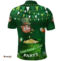 Patrick's Day Polo Shirt Shamrock Festival Style K36