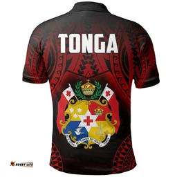 Rugbylife Polo Shirt - Tonga Rugby Polo Shirt Mate Ma'a Tonga Tribal Pattern TH6