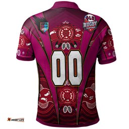 Cane Toads Polo Shirt - Custom Cane Toads Mascot With Aboriginal Inspired Art Polo Shirt