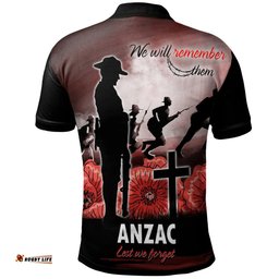 Australia Anzac Day Polo Shirt - We Will Remember Them Special Version