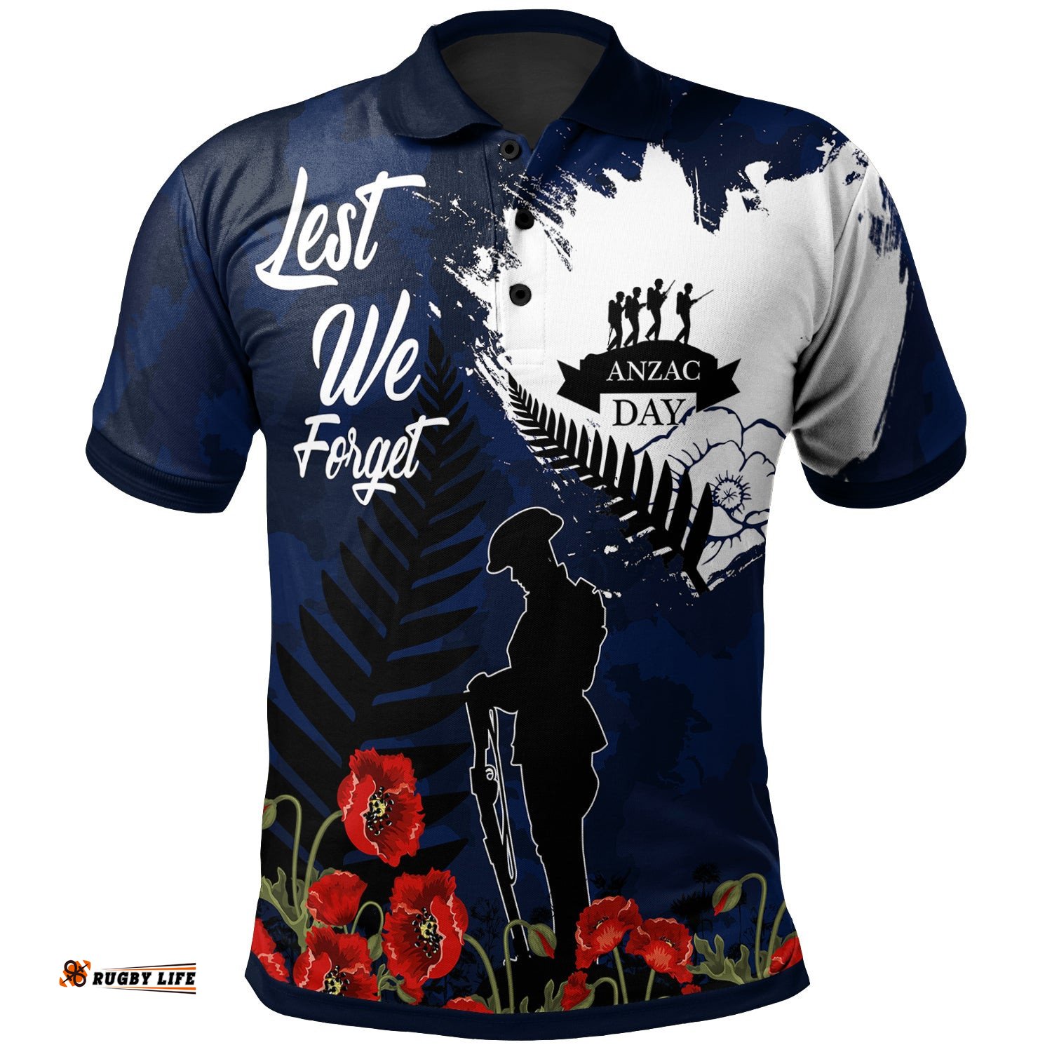 New Zealand Anzac Polo Shirt - Anzac Day Amazing Aussie