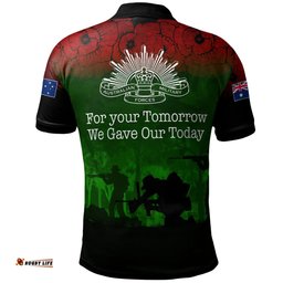 Australia Anzac Polo Shirt - Australia Anzac Day Ver2