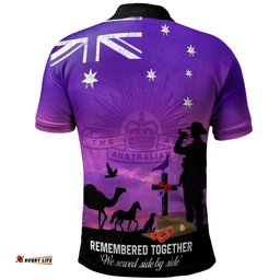 Australia Anzac Day Polo Shirt - Anzac Day We Served Side By Side Polo Shirt