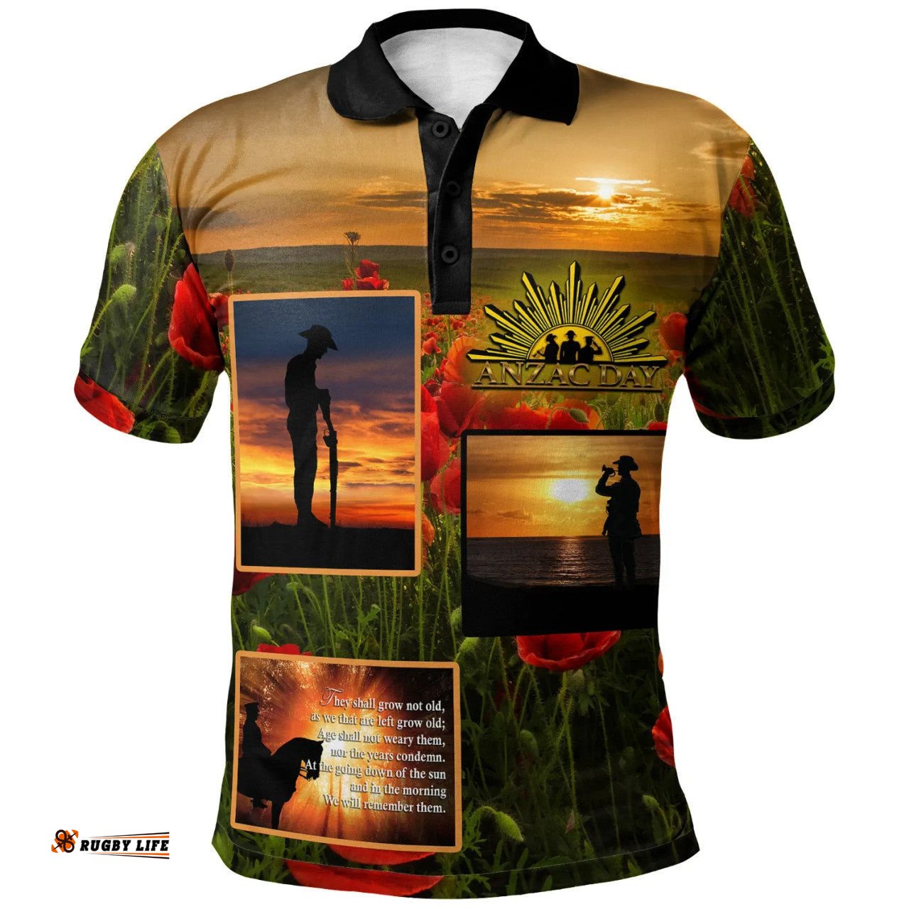 Australia Anzac Polo Shirt - Remembrance Day Amazing Aussie