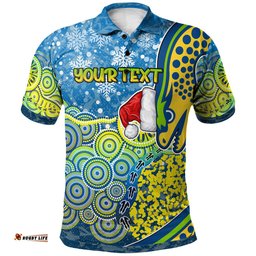 Parramatta Eels Christmas Polo Shirt - Custom Christmas Indigenous Parramatta Eels Polo Shirt