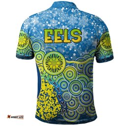 Parramatta Eels Christmas Polo Shirt - Custom Christmas Indigenous Parramatta Eels Polo Shirt