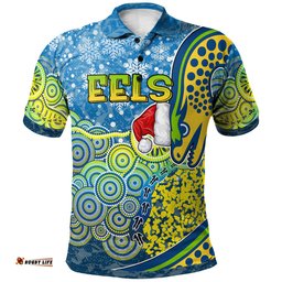 Parramatta Eels Christmas Polo Shirt - Custom Christmas Indigenous Parramatta Eels Polo Shirt
