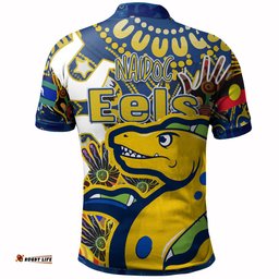 Parramatta Eels Naidoc Custom Polo Shirt - Parramatta Eels NAIDOC Week celebrations Polo Shirt