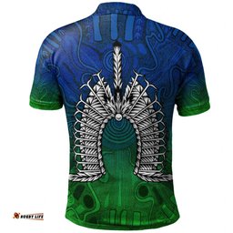 Australia Torres Strait Islander Polo Shirt - Dhari Mask