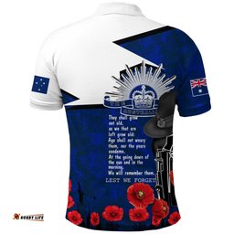 Australia Polo Shirt Anzac Day - Lest We Forget