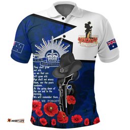 Australia Polo Shirt Anzac Day - Lest We Forget