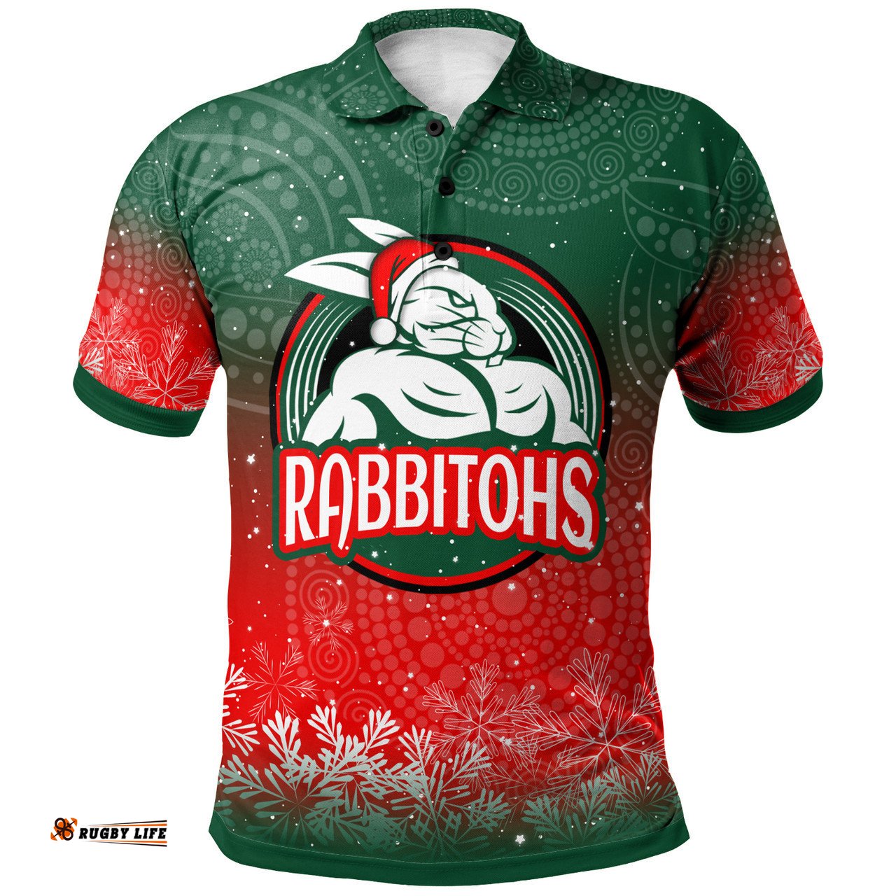 Australia Rabbitohs Christmas Polo Shirt - Custom Australia Rabbitohs Super Style Polo Shirt