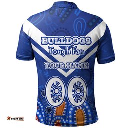 Canterbury-Bankstown Bulldogs Custom Polo Shirt - Bulldogs For Life With Aboriginal Style Polo Shirt