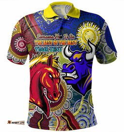 Brisbane Broncos Vs North Queensland Cowboys Custom Polo Shirt - The Best of The Best Polo Shirt