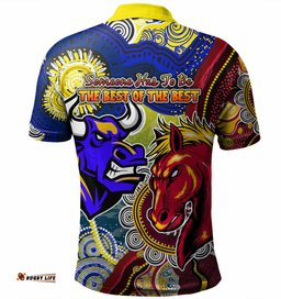 Brisbane Broncos Vs North Queensland Cowboys Custom Polo Shirt - The Best of The Best Polo Shirt