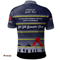 North Queensland Cowboys Anzac Custom Polo Shirt - Keeping the Spirit Alive Polo Shirt