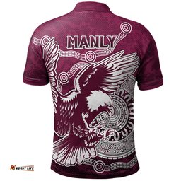 Australia Manly Polo Shirt - Custom Super Eagle Polo Shirt