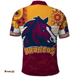 NRL Broncos Champions 2023 Polo Shirt Proud Newcastle Aboriginal Vibe