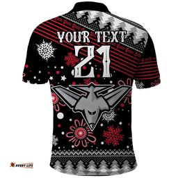 Custom Bombers Football Polo Shirt Christmas Vibe 2023