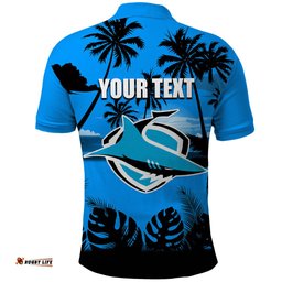 NRL Sharks Polo Shirt Summer Vibe Style