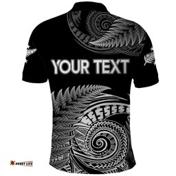 New Zealand Rugby 2023 Polo Shirt Aotearoa Silver Ferns Champions