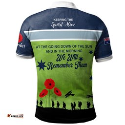 Australia Canberra Anzac Custom Polo Shirt - Keeping the Spirit Alive Polo Shirt Amazing Aussie