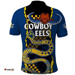 NRL Combine Cowboys and Parra Eels Polo Shirt Sporty Style
