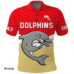 Dolphins Rugby Polo Shirt Sporty Style Ver.01 Amazing Aussie