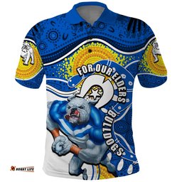 Bulldogs Mascot NRL Polo Shirt NAIDOC