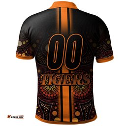 Tigers Rugby Polo Shirt - Custom Tigers Claw Aboriginal Indigenous Sport Style Polo Shirt Amazing Aussie