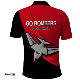 Essendon Football 2023 Polo Shirt Go Bombers Simple Style