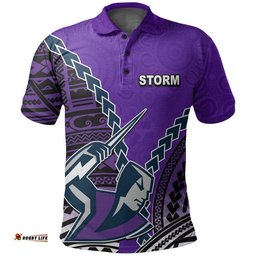Storm Rugby Polo Shirt Mix Polynesian Amazing Aussie