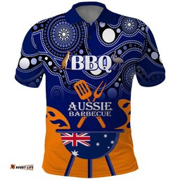 Personalised Australia Barbecue Polo Shirt Aussie Lovers BBQ Indigenous Version