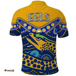 Eels Rugby Polo Shirt Aboriginal and Polynesia Parramatta Amazing Aussie