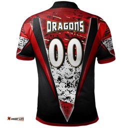 St. George Rugby Polo Shirt - Custom Dragon Rugby Cup Final Series Champions Sport Style Personalised Player And Number Polo Shirt Amazing Aussie