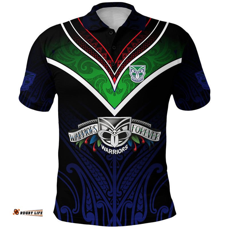 Custom Personalised New Zealand Warriors Polo Shirt The Warriors Special Maori Silver Fern Style Amazing Aussie