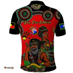 Australia NAIDOC 2023 Polo Shirt Niabali Indigenous For Our Elders