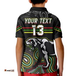 Custom Text and Number Panthers Rugby Polo Shirt Premiers 2022 Back to Back Champions Amazing Aussie