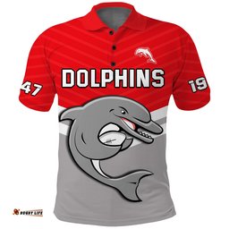 Custom Text And Number Dolphins Rugby Polo Shirt Sporty Style Ver.02 Amazing Aussie