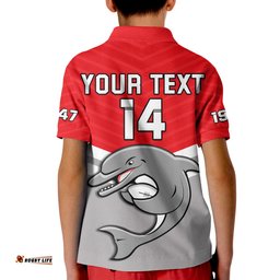 Custom Text And Number Dolphins Rugby Polo Shirt Sporty Style Ver.02 Amazing Aussie