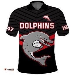 Custom Text And Number Dolphins Rugby Polo Shirt Sporty Style Ver.03 Amazing Aussie