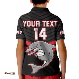 Custom Text And Number Dolphins Rugby Polo Shirt Sporty Style Ver.03 Amazing Aussie