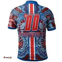 Knights Rugby Polo Shirt - Custom Knights Logo Aboriginal Indigenous Sport Style Polo Shirt Amazing Aussie
